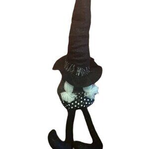Galt International 28"‎ Halloween Decor Witch Gnome With Polka Dot Outfit